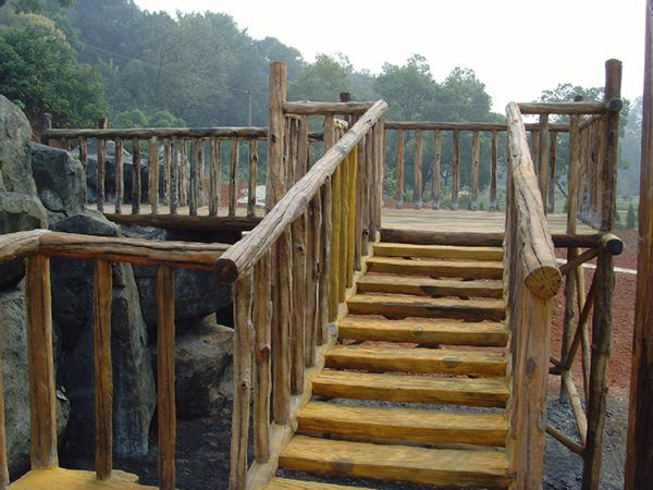 重庆仿枯木栏杆